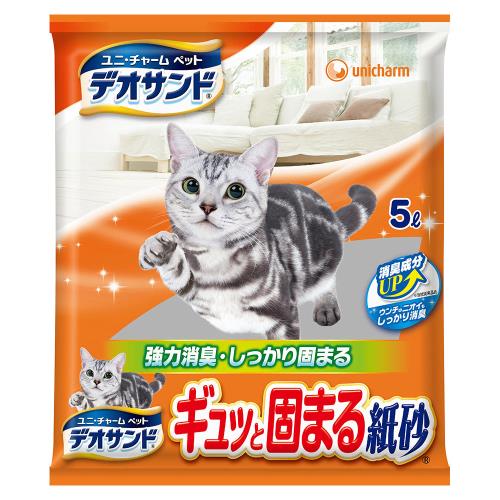 【日本Unicharm消臭大師】瞬間結團紙砂 (5Lx4包)