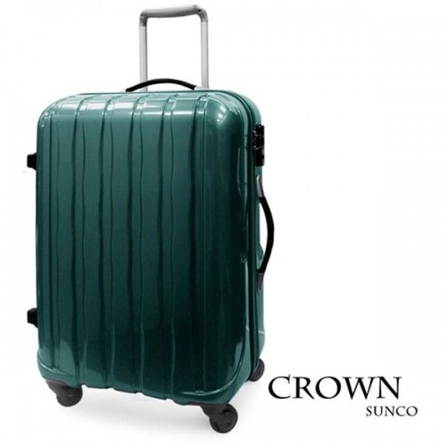 CROWN皇冠 鑽石巨作超輕量級24吋行李箱/旅行箱C-FA040