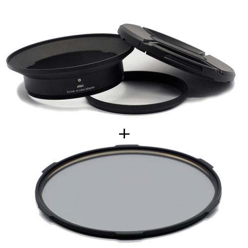 STC Screw-in Lens Adapter 濾鏡接環組+CPL 105mm 偏光鏡(for OLYMPUS 7-14mm用)