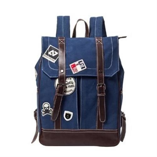 【米蘭精品】後背包帆布雙肩包簡單隨性經典旅行73in71
