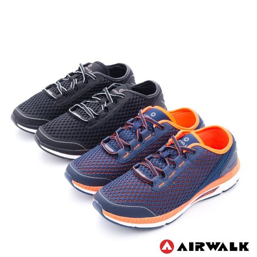 【美國 AIRWALK】輕勢力 雙層彈力網布透氣運動鞋-男-共二色