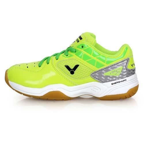 【VICTOR】男女兒童羽球鞋-勝利 螢光黃綠