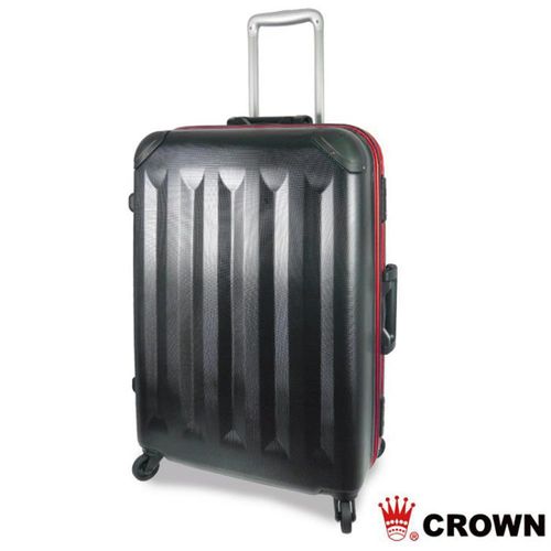 CROWN皇冠GREENWORKS 29吋霧面鋁框 拉桿旅行箱行李箱（紅框）CFC076-29