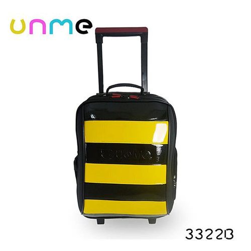 台灣製造小蜜蜂三色附贈雨衣套條紋兒童書包拉桿書包/後背包 UNME 3322B