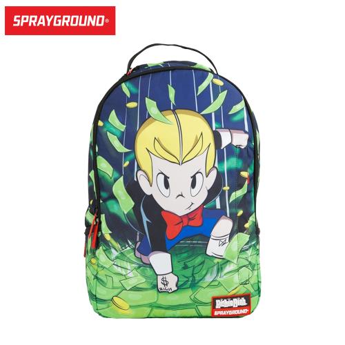 【Sprayground】DLX 聯名系列 Richie Rich 財神當家 超能力 潮流筆電後背包