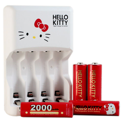 Hello Kitty『電力凱蒂』2000mAh低自放鎳氫充電電池組KT-TG01