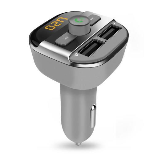 YUDI 車載藍牙發射器 雙USB車充 FM調頻 音樂播放器 免持通話 語音導航