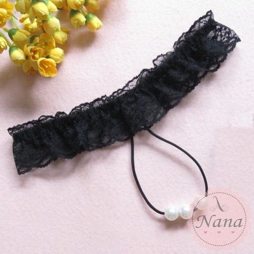 Anana 法蕾珍珠性感蕾絲花邊情趣丁字褲