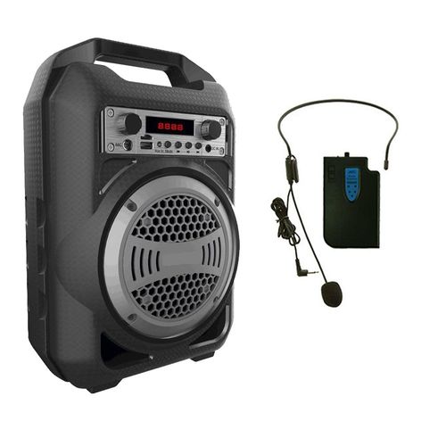 大聲公 便利型 無線式多功能行動音箱/喇叭 (耳掛麥克風組 )
