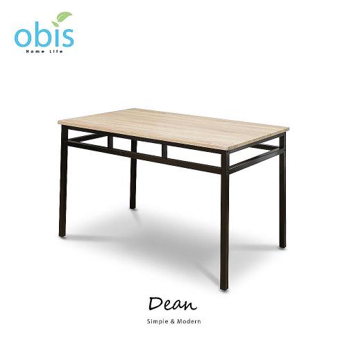 【obis】Dean迪恩4尺原木色餐桌