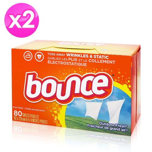 美國進口Bounce烘衣柔軟片 ( 80片 ) 二入組