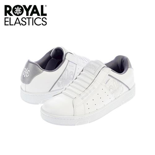 【Royal Elastics】女-Icon 休閒鞋-白/反光銀(92071-008)