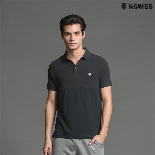 K-Swiss Jacq/Jersey Polo短袖POLO衫-男-深墨綠