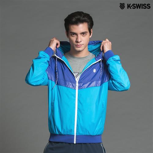 K-Swiss Basic Windbreaker風衣外套-男-藍