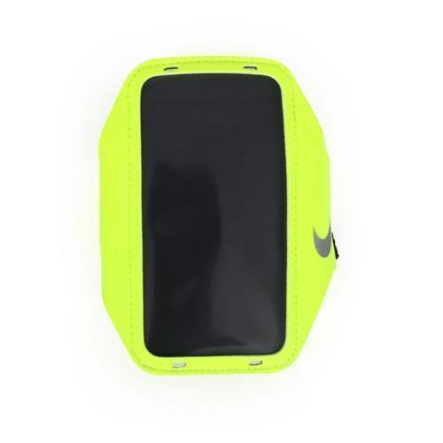 【NIKE】輕量手機萬用臂包-慢跑 路跑 手機包 5.7吋螢幕適用 螢光黃