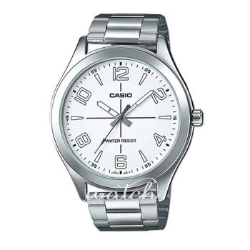 【CASIO 卡西歐】時尚大方 不鏽鋼錶帶 礦物玻璃 防水 指標男錶(MTP-VX01D-7B)