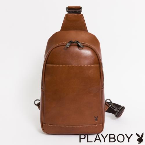  PLAYBOY - 單肩背包 Own系列 - 咖啡色