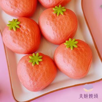 【美姬饅頭】草莓鮮乳造型紅豆包 50g/顆 (6入/盒)