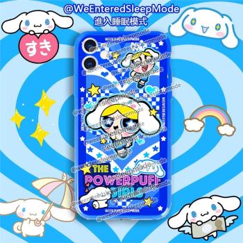 原創卡通飛天玉桂狗女警大耳狗熒光手機殼適用蘋果iPhone13ProMax