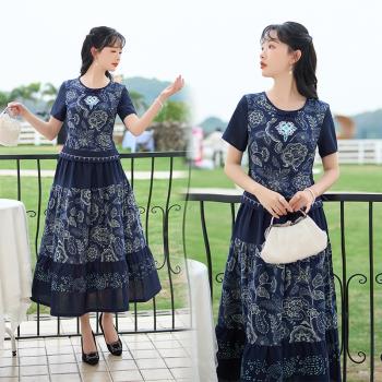 春夏新款中國風復古民國風小上衣旗袍修身顯瘦兩件套裝