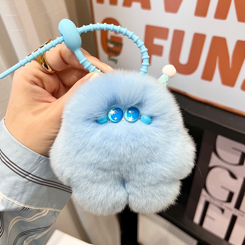 Puff Ball Keychain Wholesale