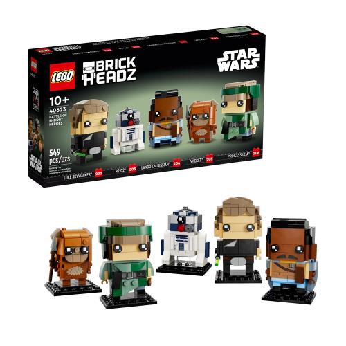 樂高 LEGO 積木 大頭系列 恩多戰役的英雄 路克 莉亞 藍多R2-D2 伊娃族的威奇特40623W