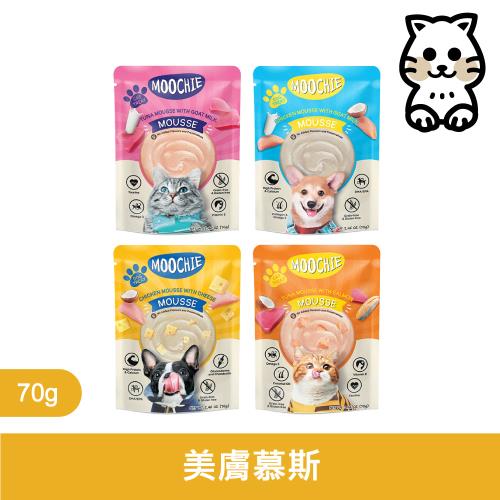 姆吉 Moochie｜犬貓美膚慕斯系列 (6入) 慕斯 貓零食 狗零食