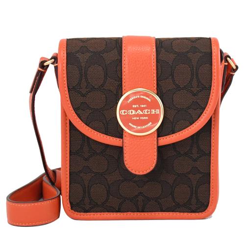 Coach flat cheap turnlock crossbody 12