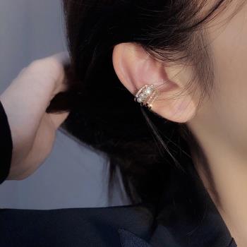 高級感珍珠耳骨夾女耳夾無耳洞耳飾復古簡約氣質耳環2021年新款潮