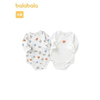 巴拉巴拉嬰兒衣服新生兒寶寶包屁衣睡衣夏裝三角衣涼感舒適兩件裝