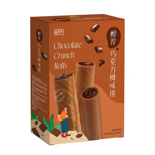 【盛香珍】醇厚巧克力風味捲180g/盒