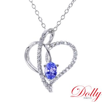 Dolly 18K金 天然丹泉石鑽石項鍊(001)