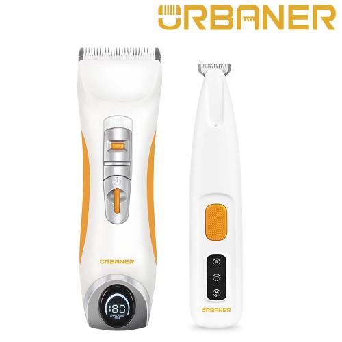 【URBANER奧本】迷你款寵物腳底毛電剪＋全身用寵物電剪MB-021P+MB-066 (寵物剪毛器/寵物電剪/寵物除毛/寵物剃毛/電動理毛器)