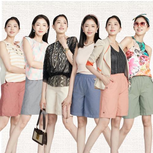 蘭陵(6入)春夏舒適百搭寬鬆短褲L03-26