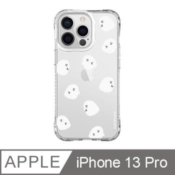 iPhone 13 Pro 6.1吋 Smilie笑臉小白鬼系列抗黃防摔iPhone手機殼 小白鬼亂花