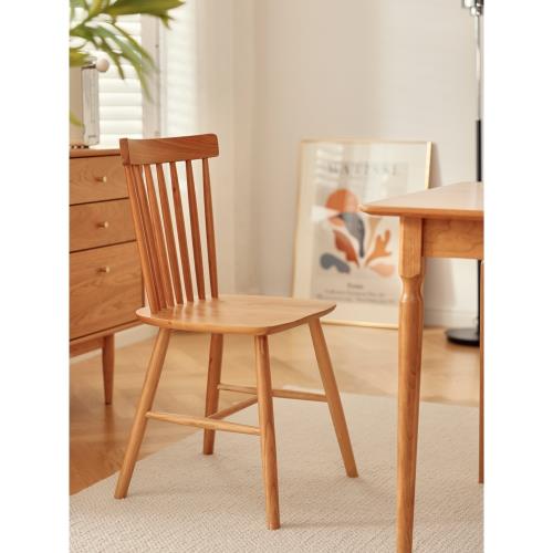 仰格溫莎椅實木餐椅北歐簡約咖啡餐廳設計師椅子個性北歐實木家具