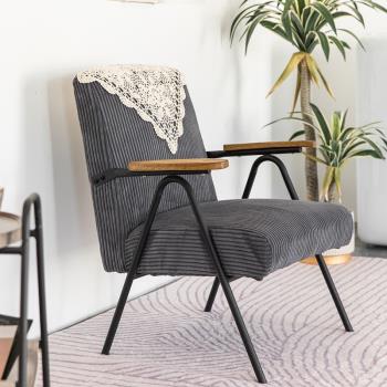 北歐復古實木餐椅現代簡約時尚設計家用餐廳酒店桌椅靠背扶手椅子