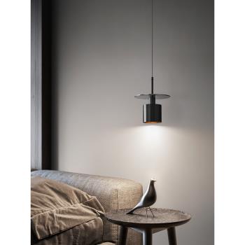 臥室床頭吊燈輕奢現代簡約餐廳燈創意設計師款北歐燈具玻璃小吊燈