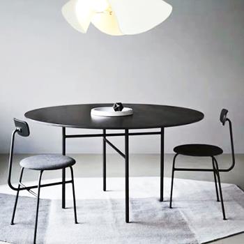 鐵藝餐椅實心靠背休閑椅北歐設計師椅子現代簡約咖啡凳極簡吧臺椅