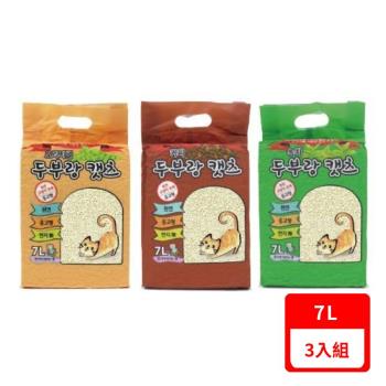 韓國豆腐貓-豆腐貓砂系列7L X3包組