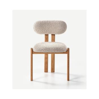 北歐輕奢簡約實木餐椅現代家用靠背休閑椅酒店咖啡廳時尚藝術單椅