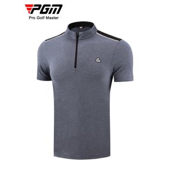 PGM 夏季高爾夫球服裝男裝短袖t恤運動速幹衣服時裝polo衫上衣