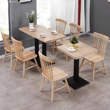 北歐創意實木溫莎椅小戶型日式家用橡木餐椅現代簡約原木餐桌椅子