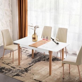 【南明】好萊客XD001現代簡約北歐餐桌皮質餐椅舒適餐椅客廳餐廳