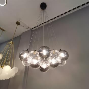 泡泡客廳吊燈北歐創意餐廳玻璃球設計師別墅loft復式樓梯間臥室燈