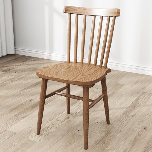 溫莎椅八角椅全實木餐椅牛角小貝椅休閑椅客餐廳家具北歐新中式