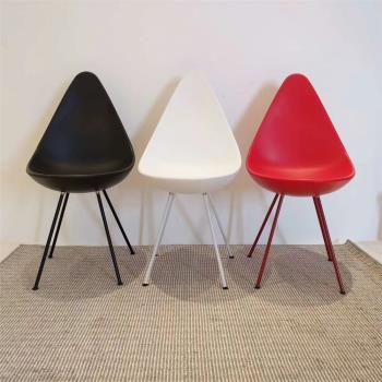 現代北歐創意水滴椅設計師餐椅家用休閑椅簡約電腦椅網紅椅洽談椅