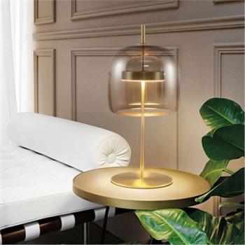 北歐簡約現代玻璃臥室床頭臺燈設計師創意個性客廳主臥樣板房書房