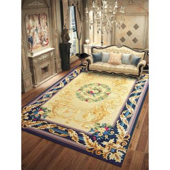 木蘭新西蘭羊毛別墅臥室客廳茶幾毯奢華歐式美式中式手工精品地毯