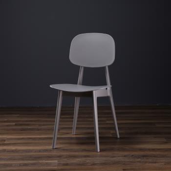 北歐簡約塑料椅子家用餐椅成人休閑創意書桌靠背椅咖啡廳餐廳椅子